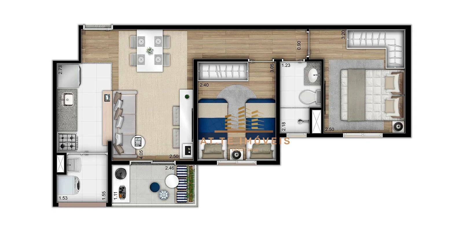 Apartamento à venda com 2 quartos, 49m² - Foto 20