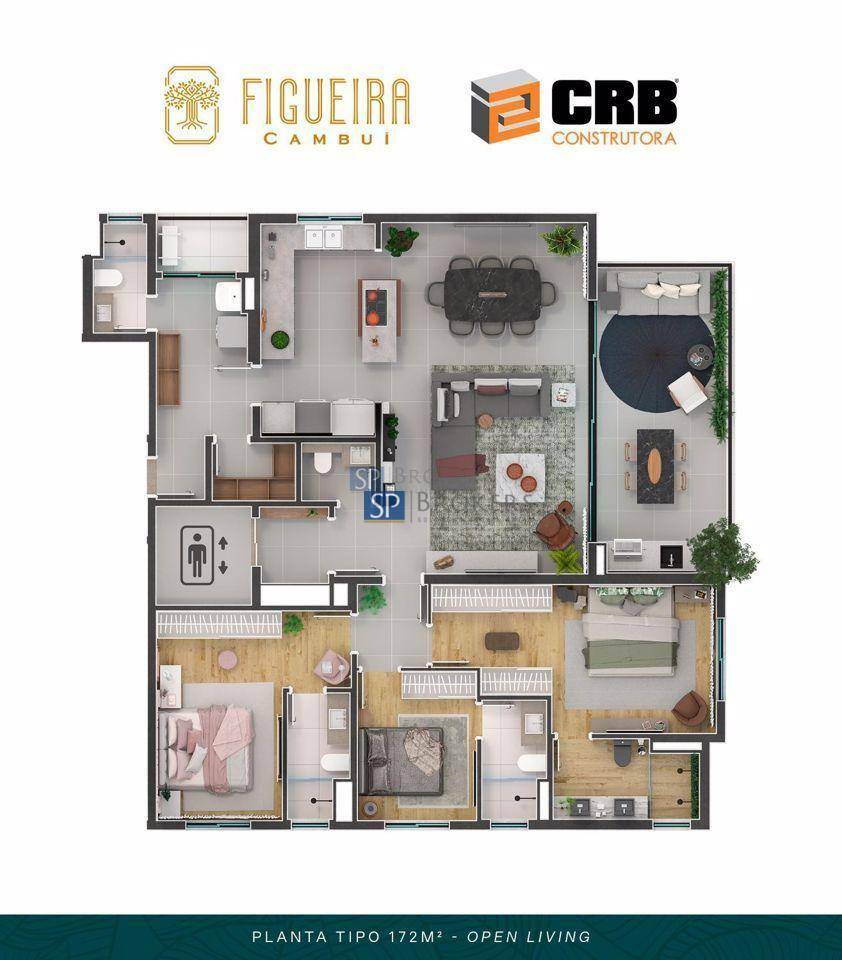 Apartamento à venda com 3 quartos, 167m² - Foto 14