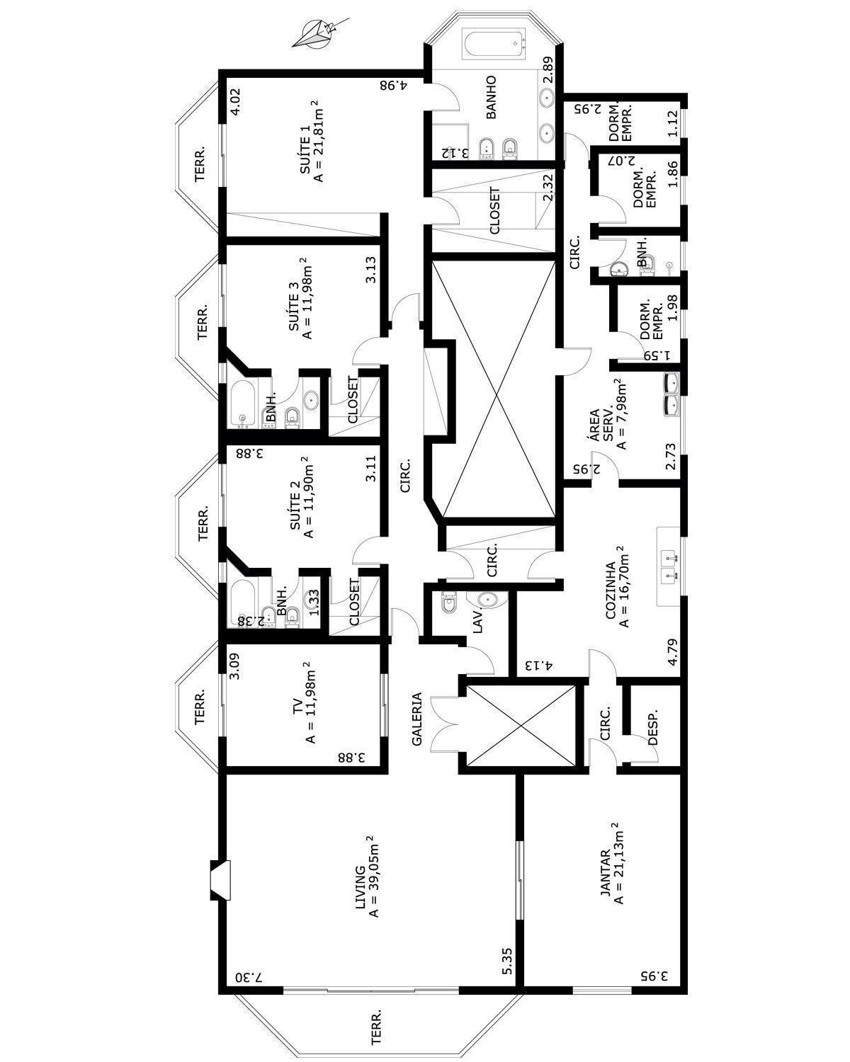 Apartamento à venda com 3 quartos, 580m² - Foto 6