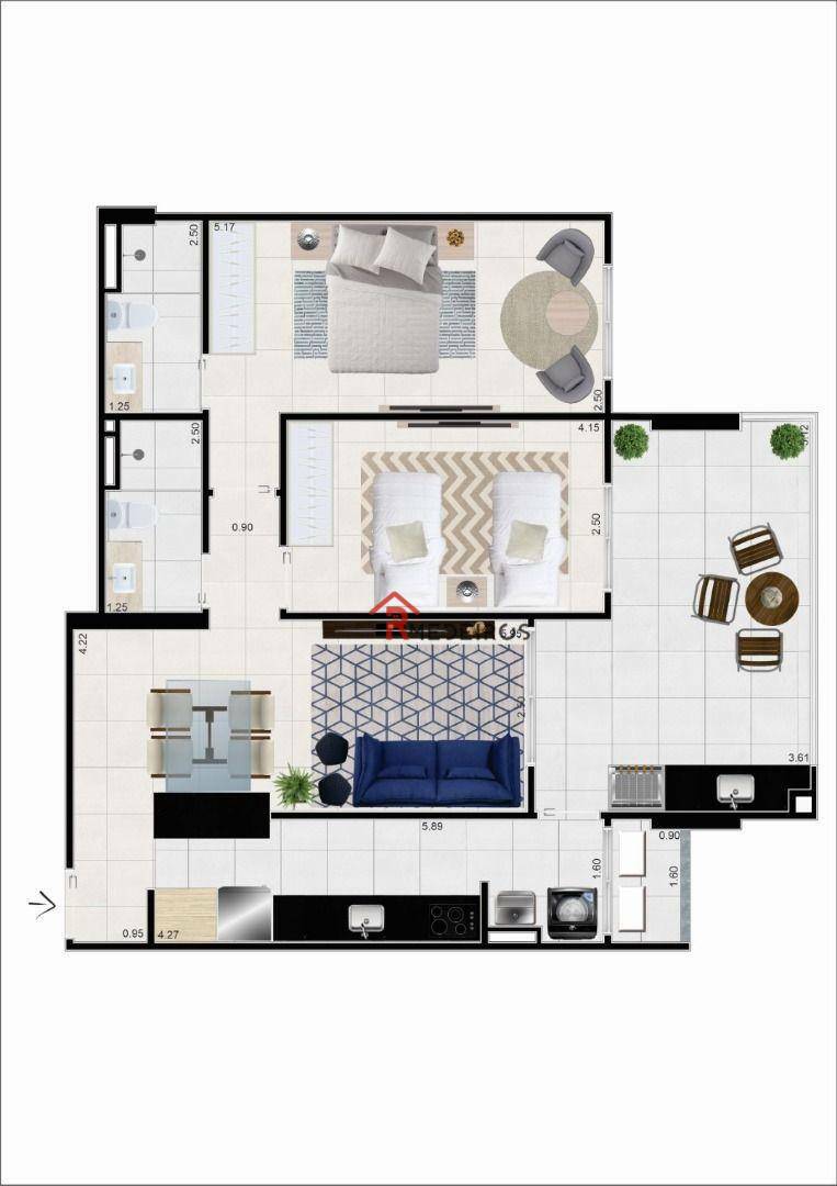 Apartamento à venda com 2 quartos, 77m² - Foto 29