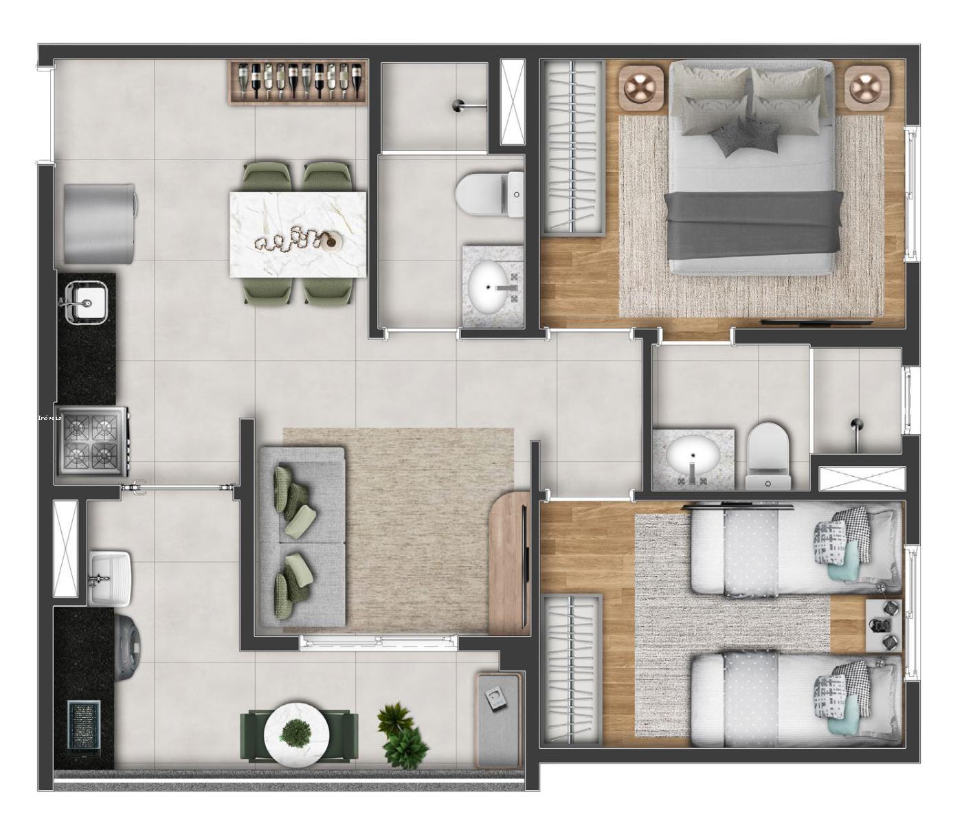 Apartamento à venda com 2 quartos, 50m² - Foto 34