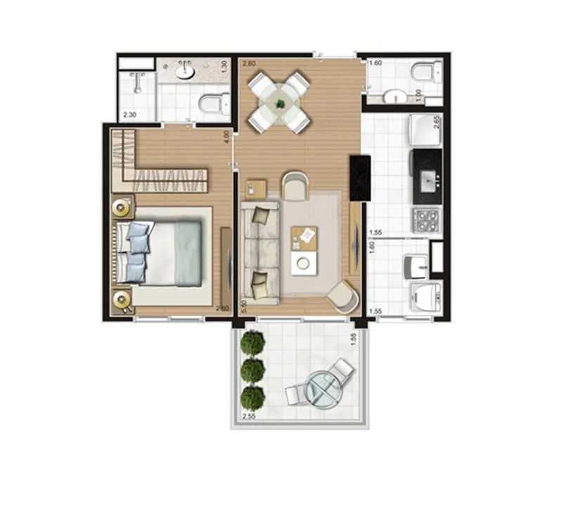 Apartamento à venda com 1 quarto, 49m² - Foto 13