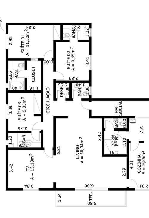 Apartamento à venda com 3 quartos, 143m² - Foto 4