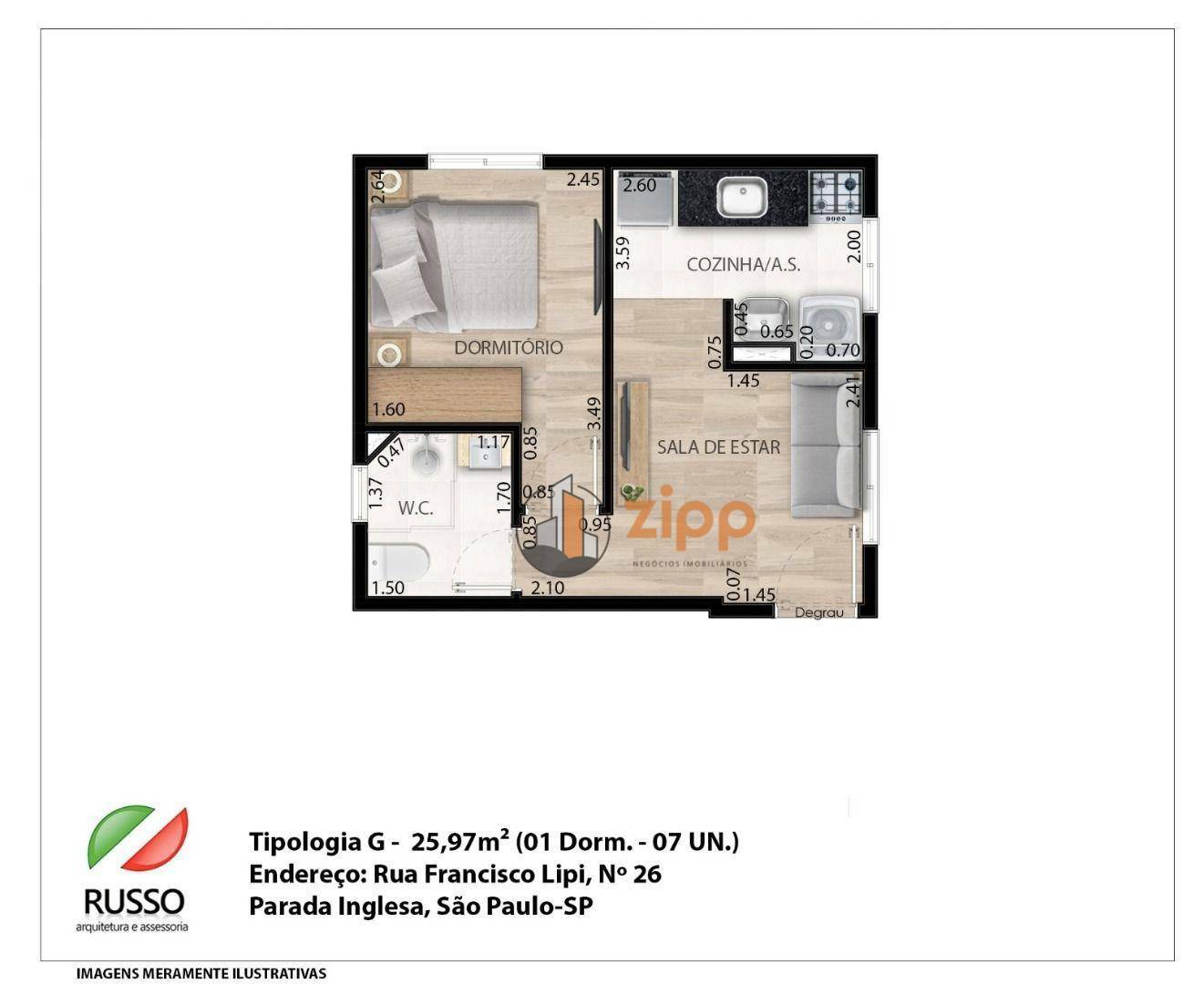 Apartamento à venda com 1 quarto, 29m² - Foto 11