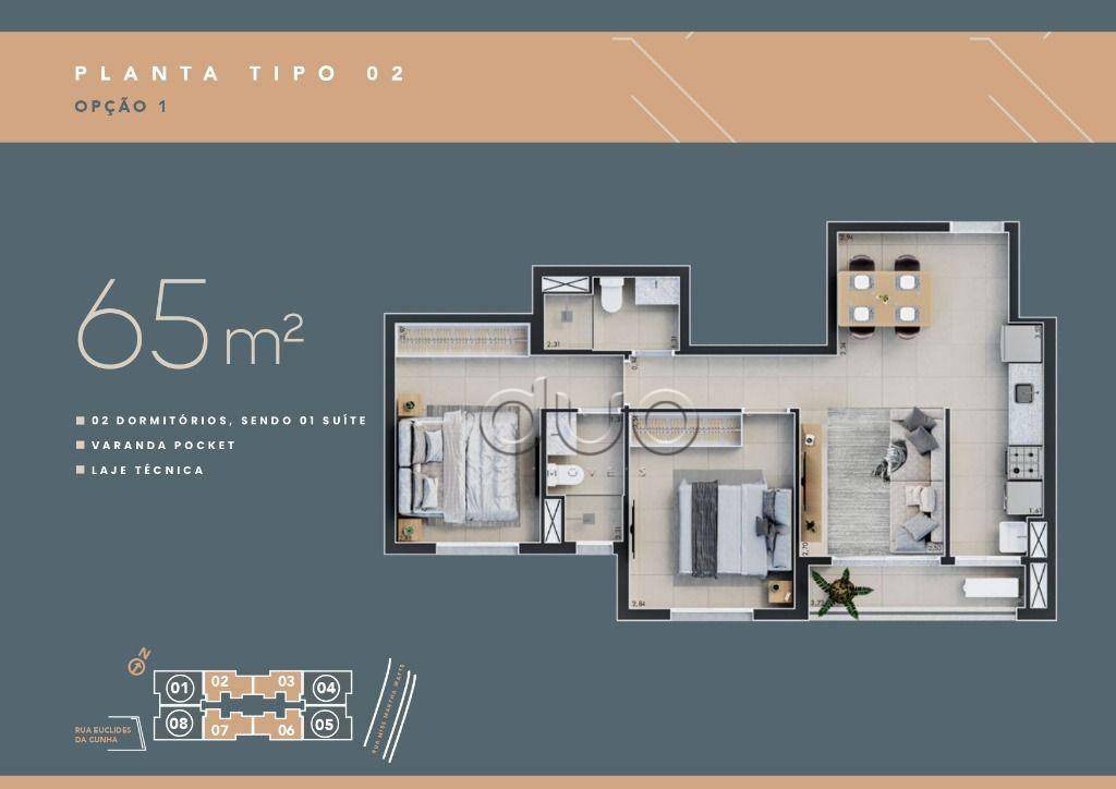 Apartamento à venda com 2 quartos, 65m² - Foto 5