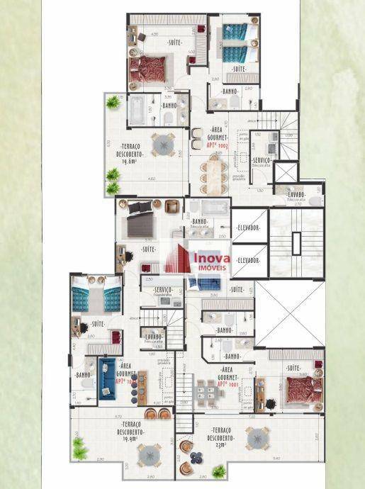 Apartamento à venda com 3 quartos, 100m² - Foto 6