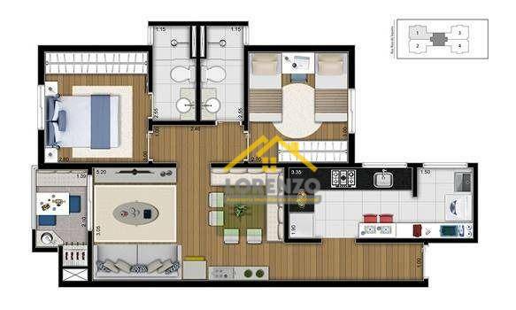 Apartamento à venda com 2 quartos, 64m² - Foto 27