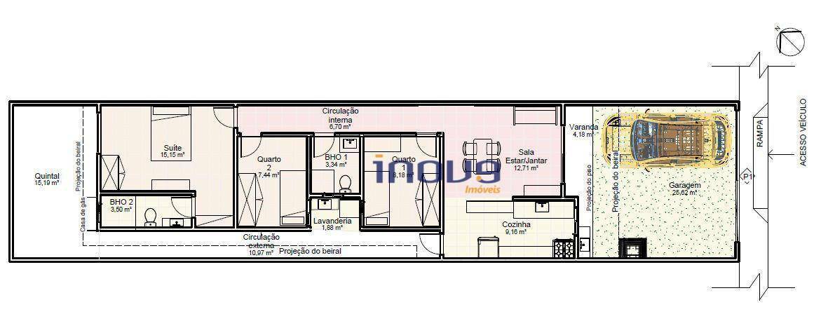 Casa à venda com 3 quartos, 82m² - Foto 2