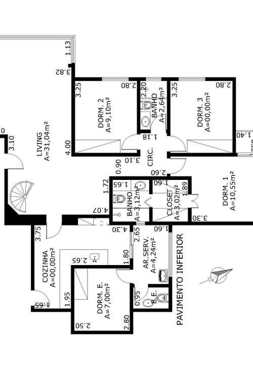 Apartamento à venda com 3 quartos, 220m² - Foto 2