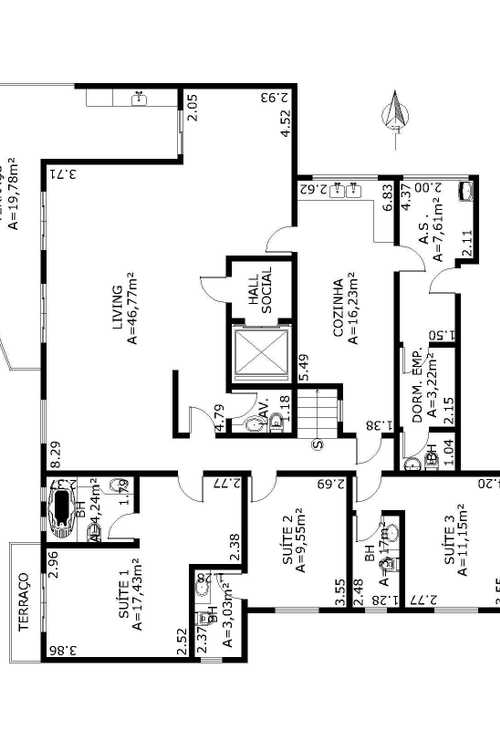 Apartamento à venda com 4 quartos, 173m² - Foto 2