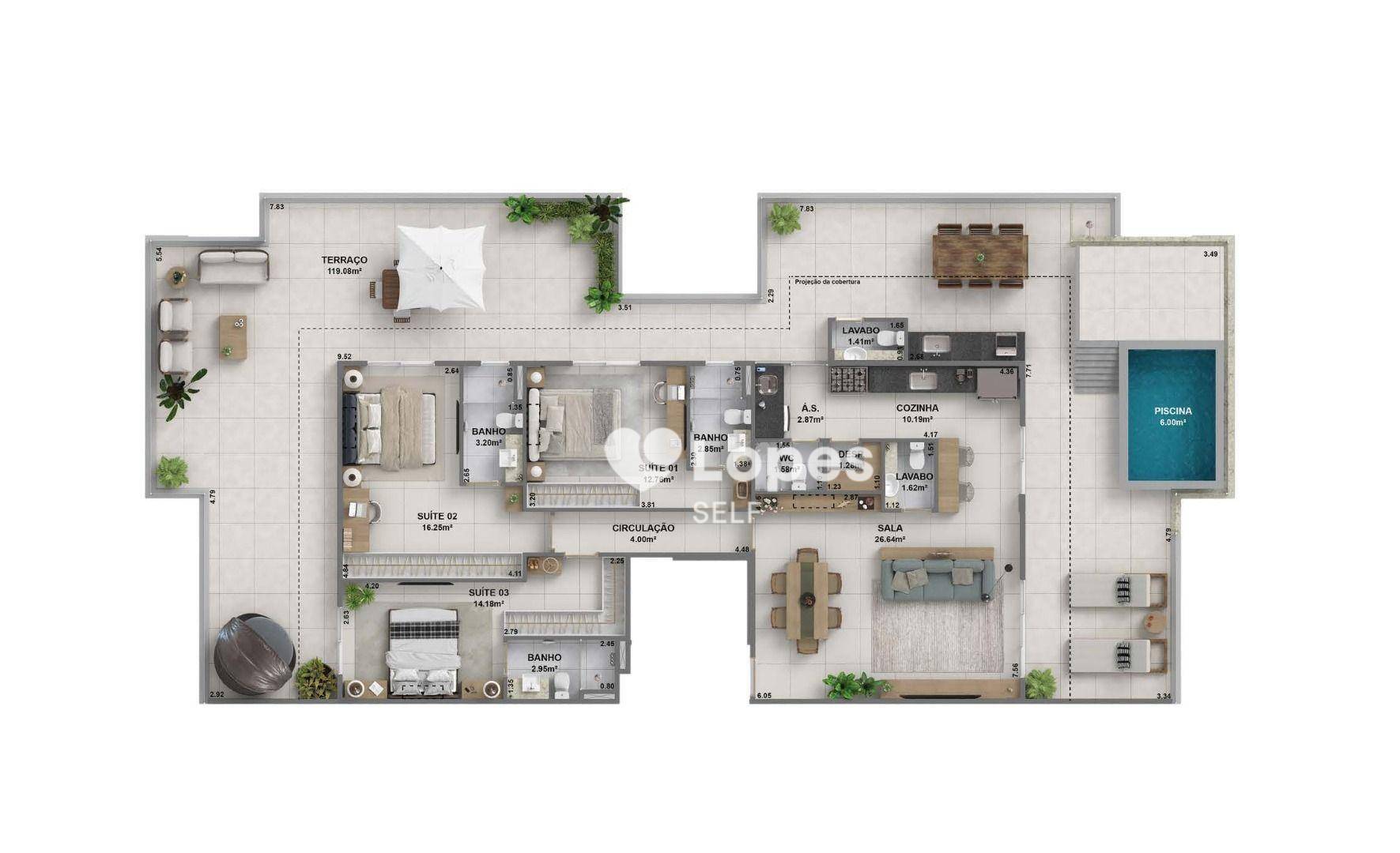 Cobertura à venda com 3 quartos, 253m² - Foto 12