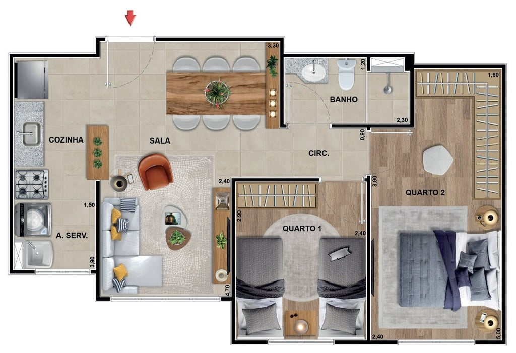 Apartamento à venda com 2 quartos, 4663m² - Foto 23