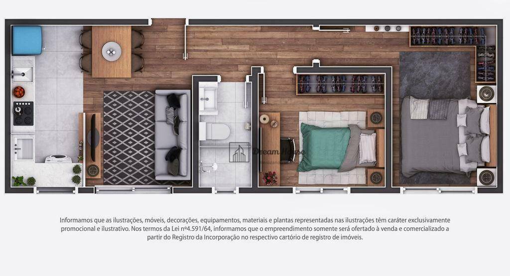 Apartamento à venda com 3 quartos, 57m² - Foto 19