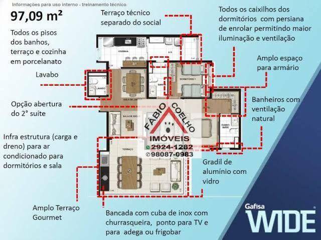 Apartamento à venda com 3 quartos, 97m² - Foto 26