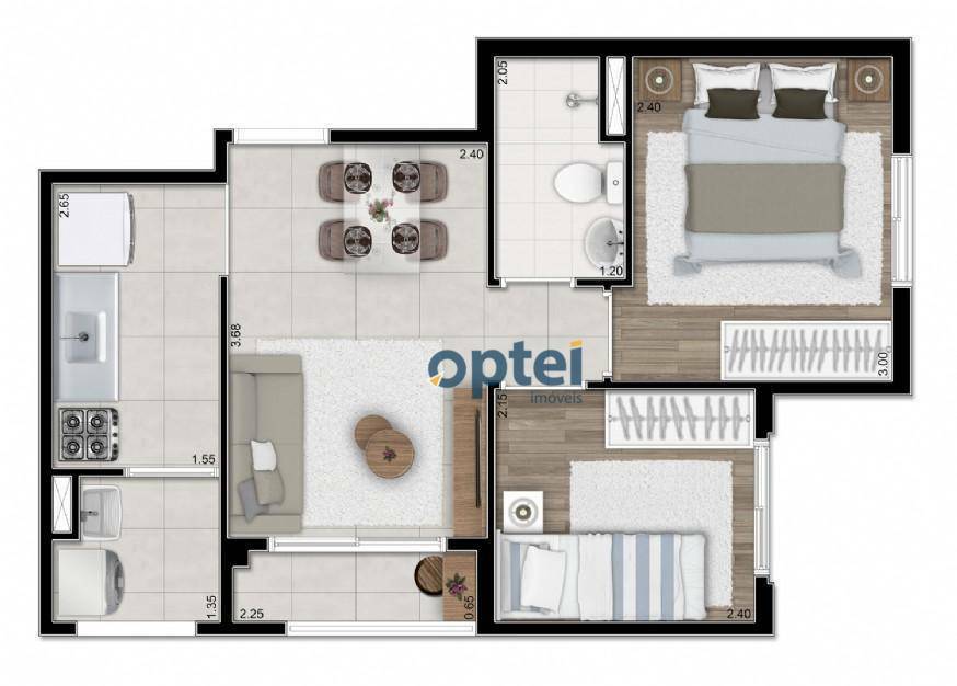 Apartamento à venda com 2 quartos, 38m² - Foto 16