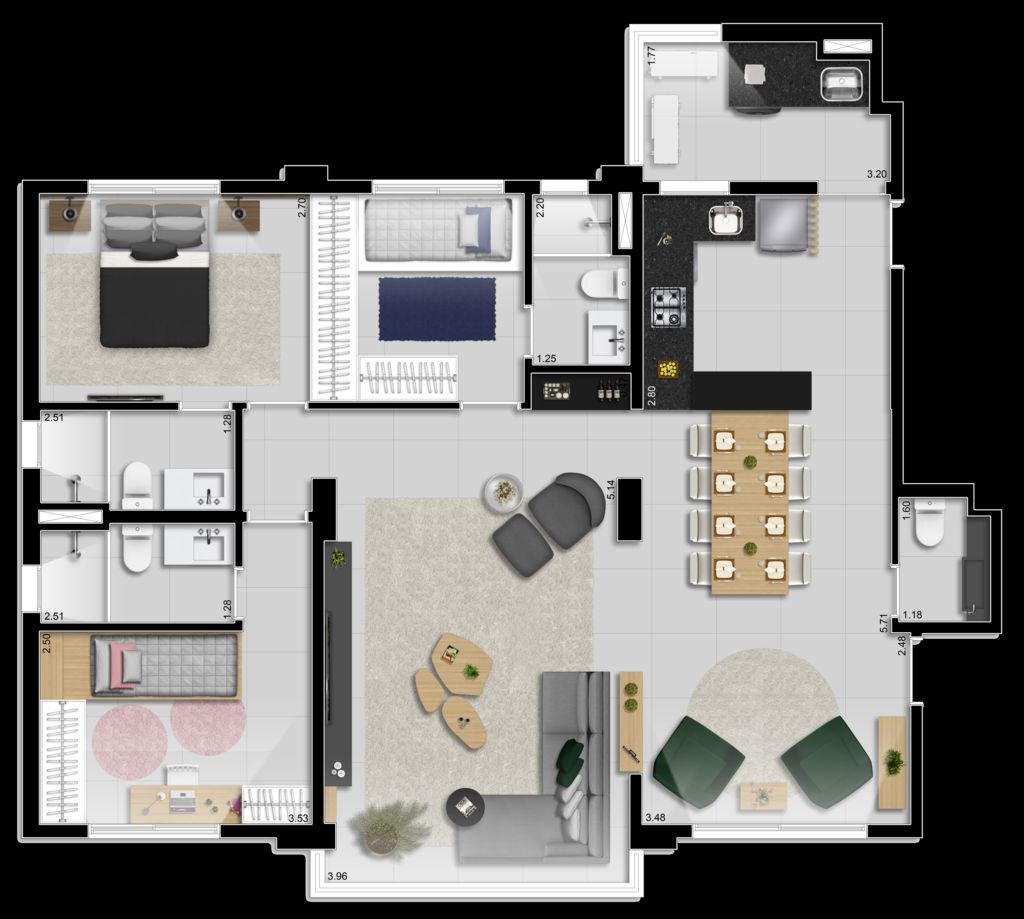 Apartamento à venda com 3 quartos, 113m² - Foto 31