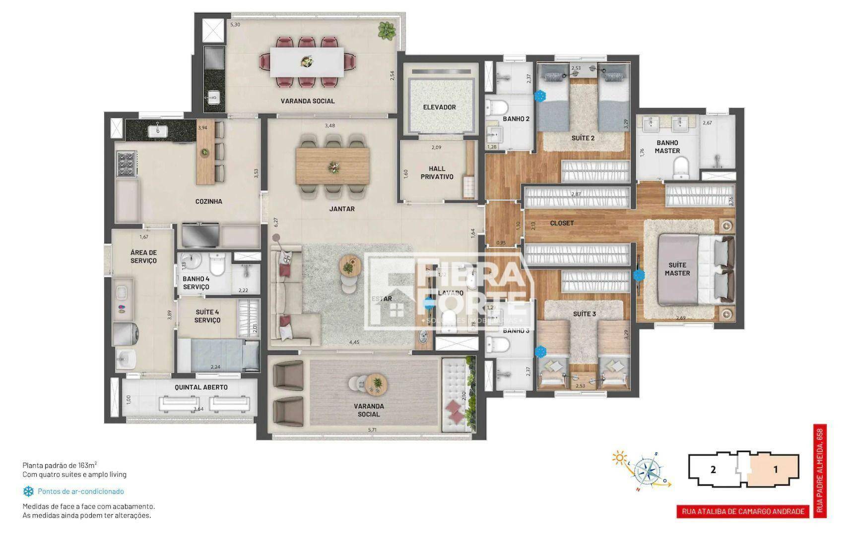 Apartamento à venda com 3 quartos, 163m² - Foto 12