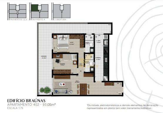 Apartamento à venda com 1 quarto, 55m² - Foto 14