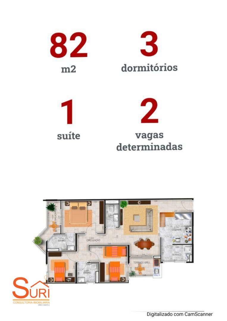 Apartamento à venda com 3 quartos, 82m² - Foto 24