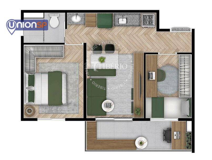 Apartamento à venda com 1 quarto, 30m² - Foto 6