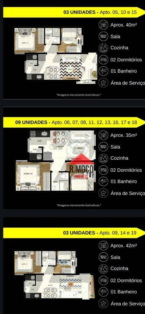 Apartamento à venda com 2 quartos, 35m² - Foto 3