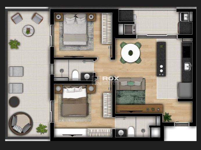 Apartamento à venda com 2 quartos, 81m² - Foto 2