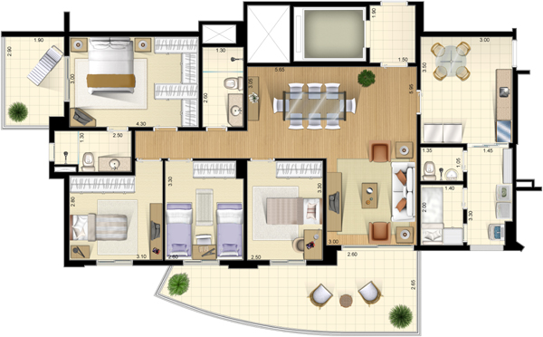 Apartamento à venda com 4 quartos, 127m² - Foto 8