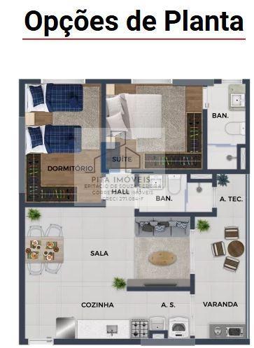 Apartamento à venda com 2 quartos, 60m² - Foto 34