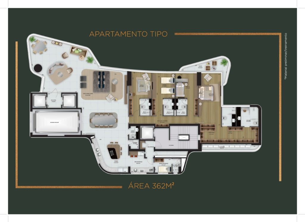 Apartamento à venda com 4 quartos, 362m² - Foto 10