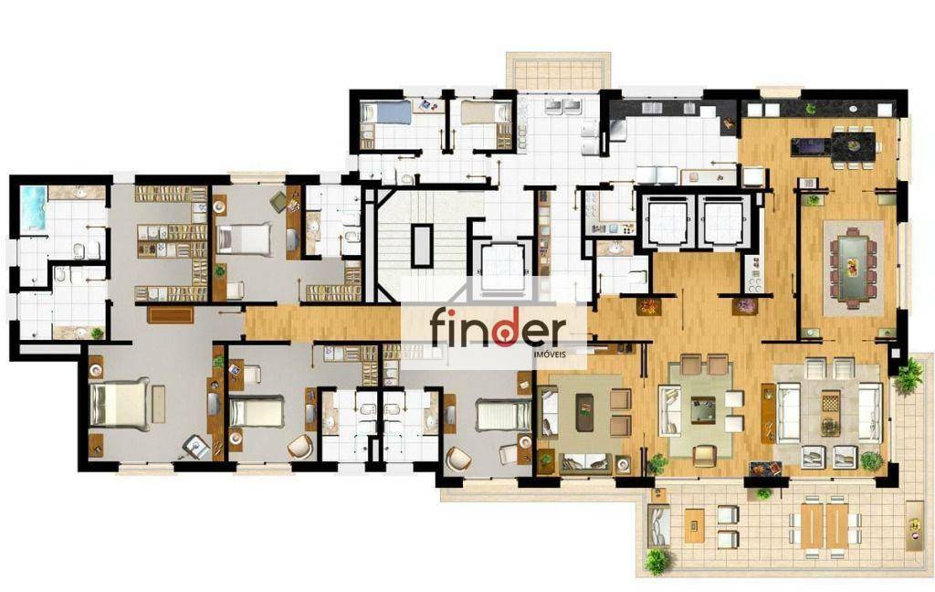 Apartamento à venda com 4 quartos, 438m² - Foto 52