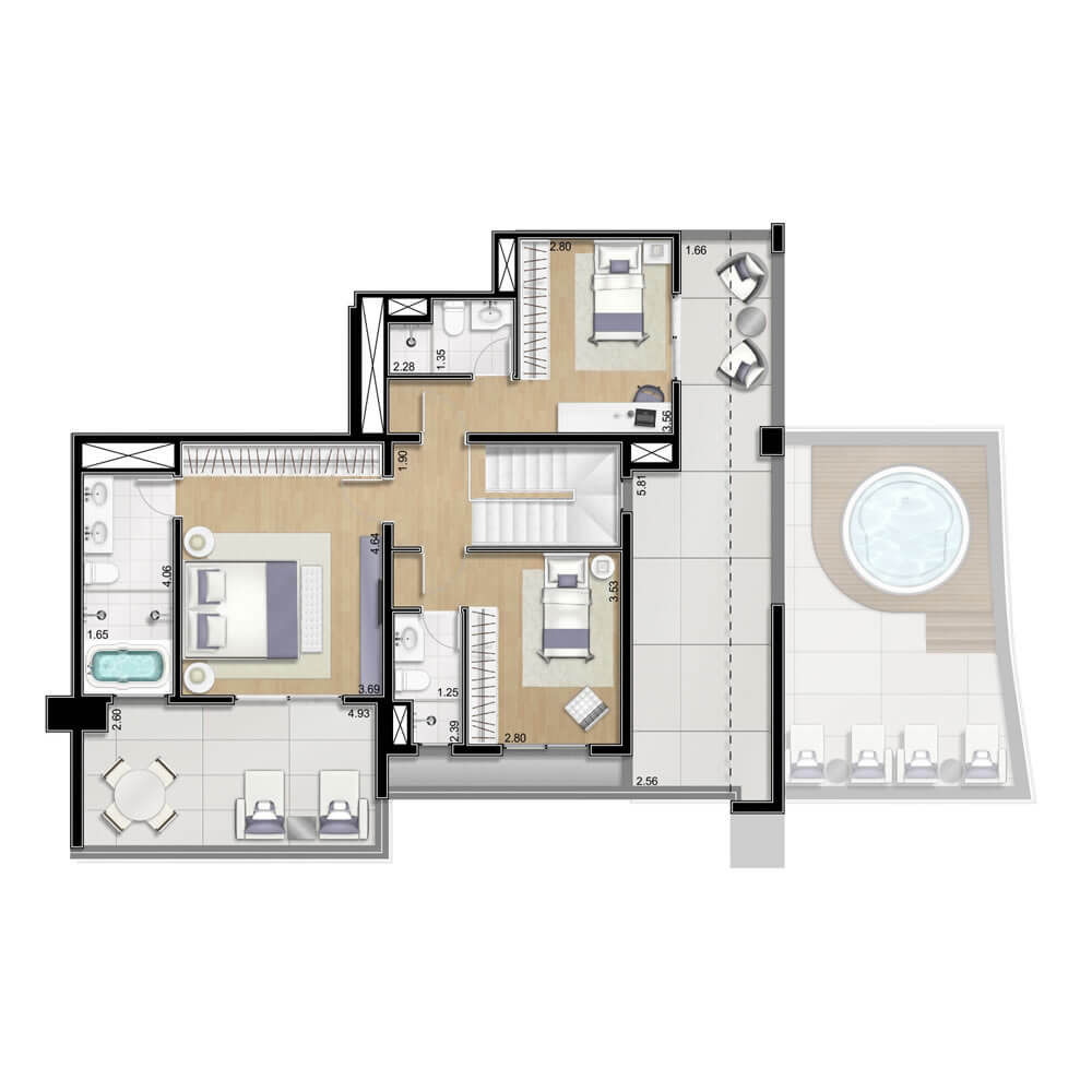 Apartamento à venda com 4 quartos, 262m² - Foto 8