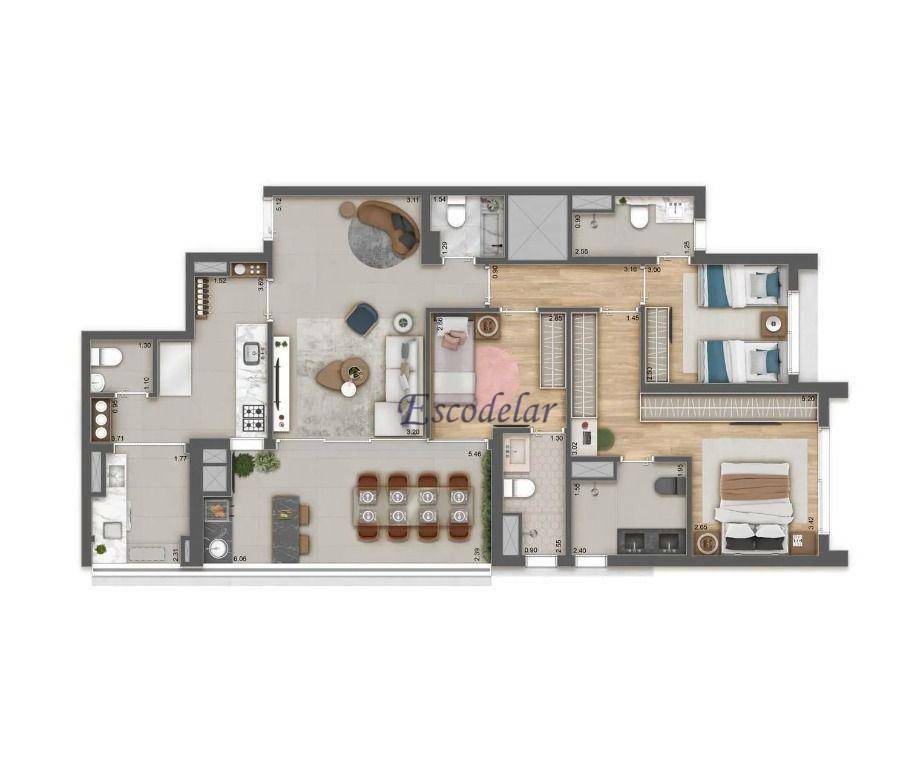 Apartamento à venda com 3 quartos, 109m² - Foto 24