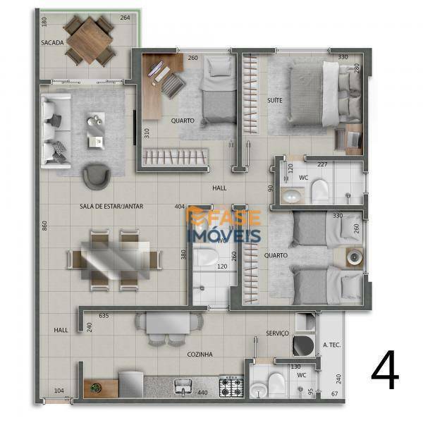 Apartamento à venda com 3 quartos, 90m² - Foto 10