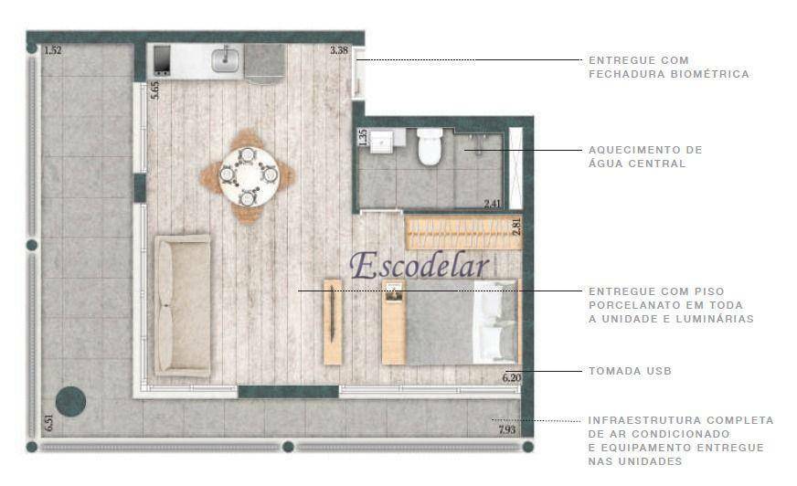 Kitnet e Studio à venda com 1 quarto, 33m² - Foto 20