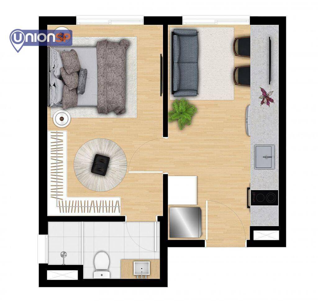 Apartamento à venda com 1 quarto, 24m² - Foto 12