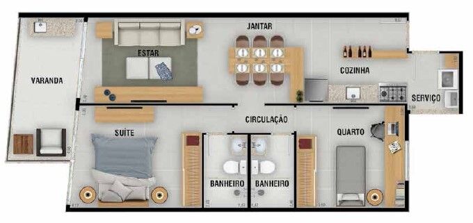 Apartamento à venda com 2 quartos, 68m² - Foto 11