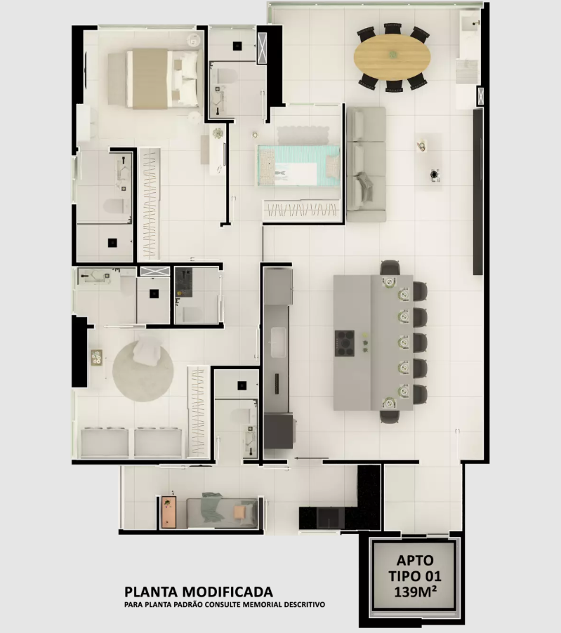 Apartamento à venda com 4 quartos, 174m² - Foto 19