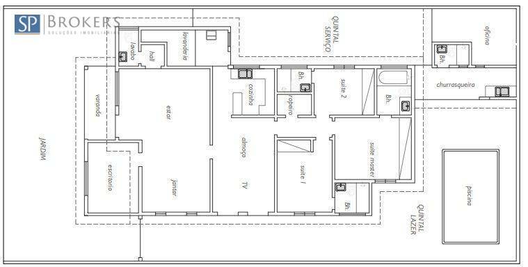 Casa, 3 quartos, 201 m² - Foto 1
