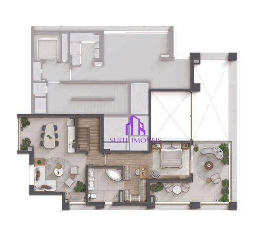 Apartamento à venda com 3 quartos, 178m² - Foto 2