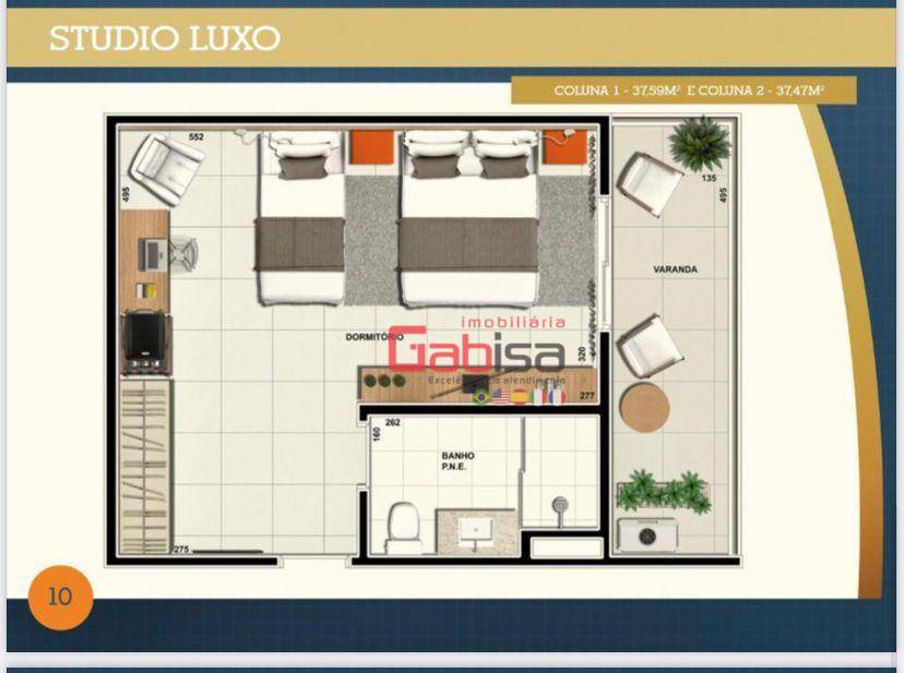 Apartamento à venda com 1 quarto, 42m² - Foto 5