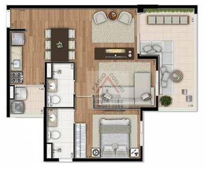 Apartamento à venda com 2 quartos, 65m² - Foto 4