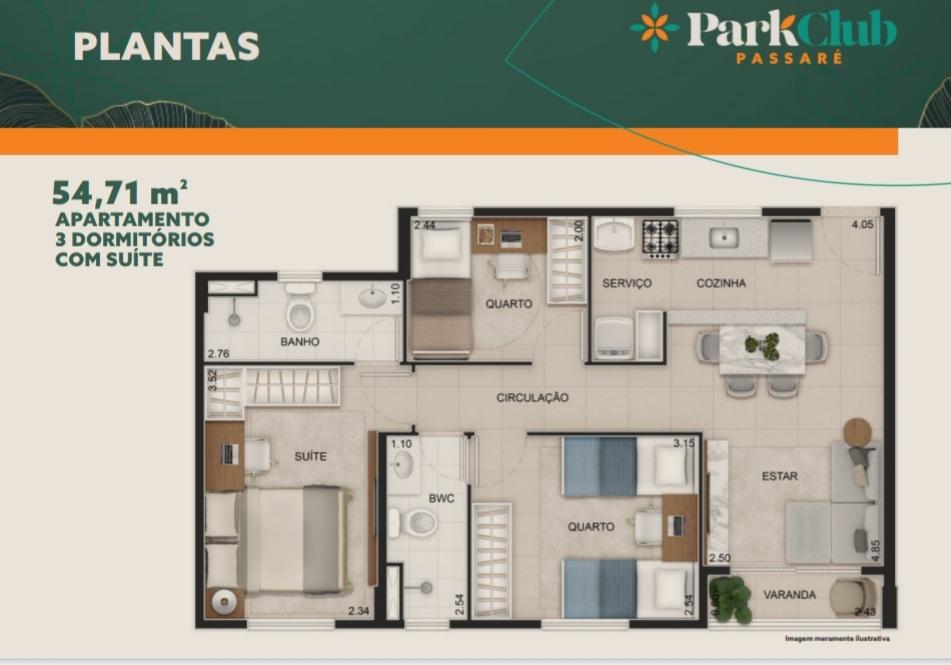 Apartamento à venda com 3 quartos, 54m² - Foto 16