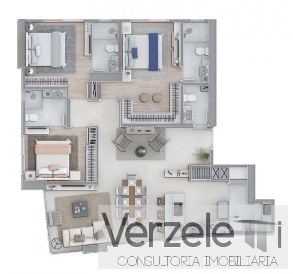 Apartamento para lancamento com 3 quartos, 126m² - Foto 11