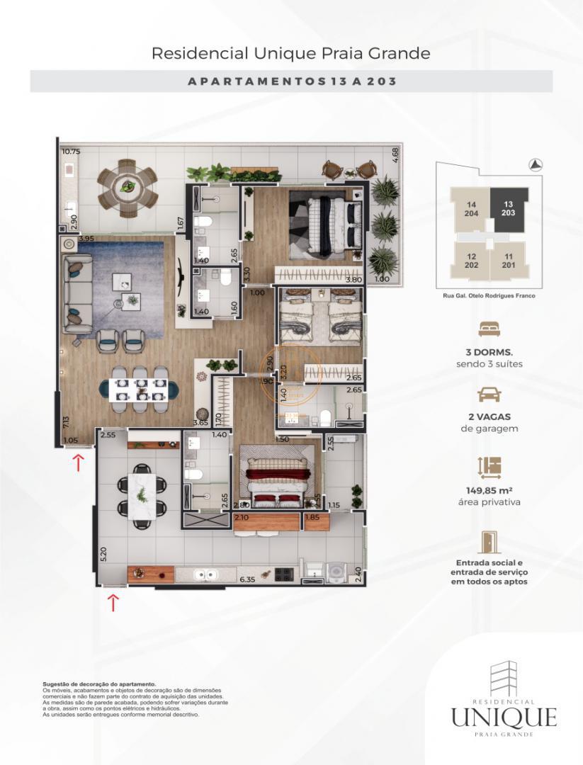 Apartamento à venda com 3 quartos, 149m² - Foto 5