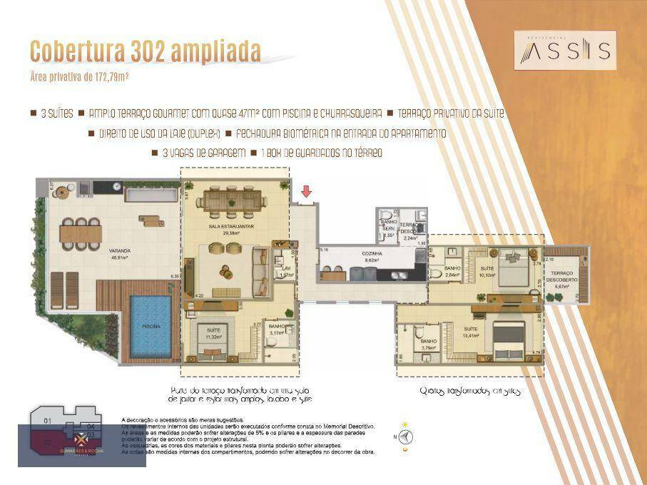 Apartamento à venda com 3 quartos, 172m² - Foto 18