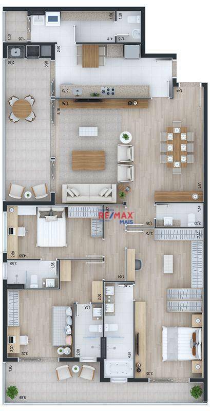 Apartamento à venda com 3 quartos, 143m² - Foto 40