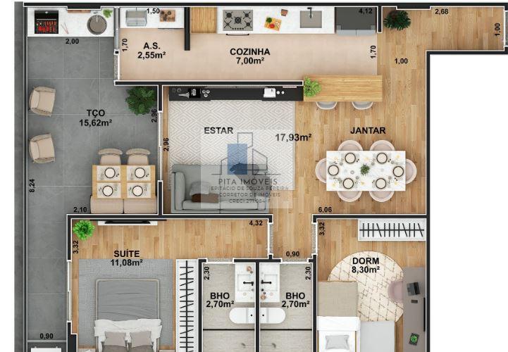 Apartamento à venda com 2 quartos, 80m² - Foto 43