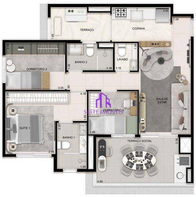 Apartamento à venda com 3 quartos, 79m² - Foto 5