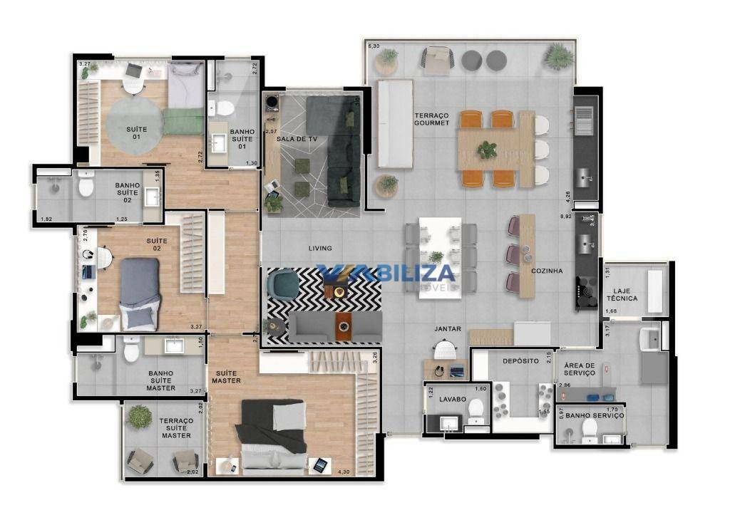 Apartamento à venda com 4 quartos, 150m² - Foto 5