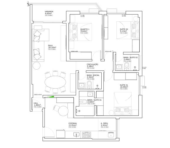 Apartamento à venda com 3 quartos, 85m² - Foto 10